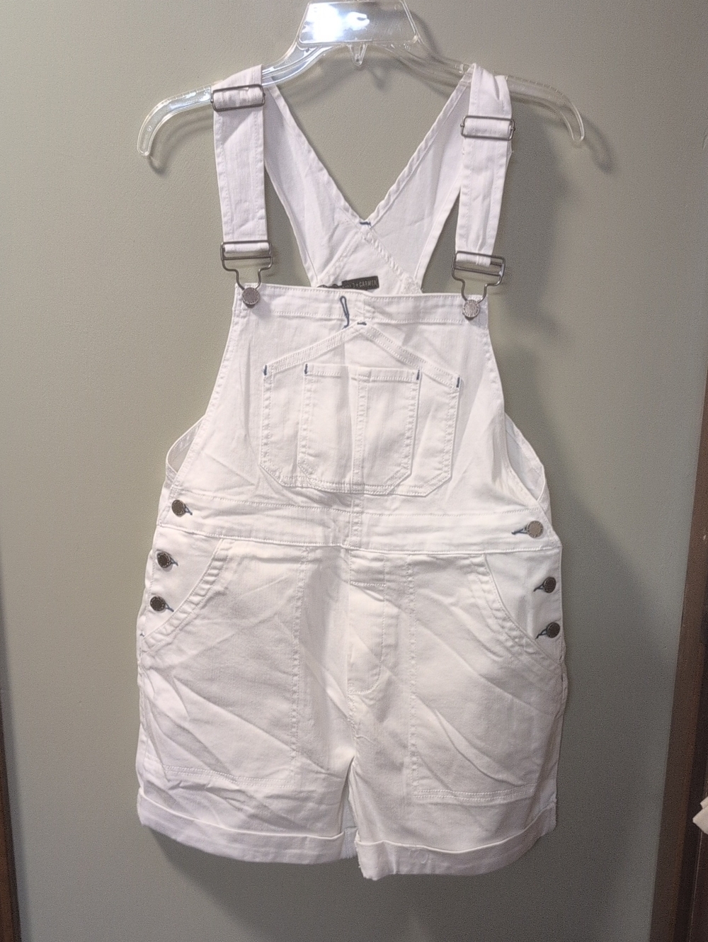 Coco + Carmen White Denim Overalls